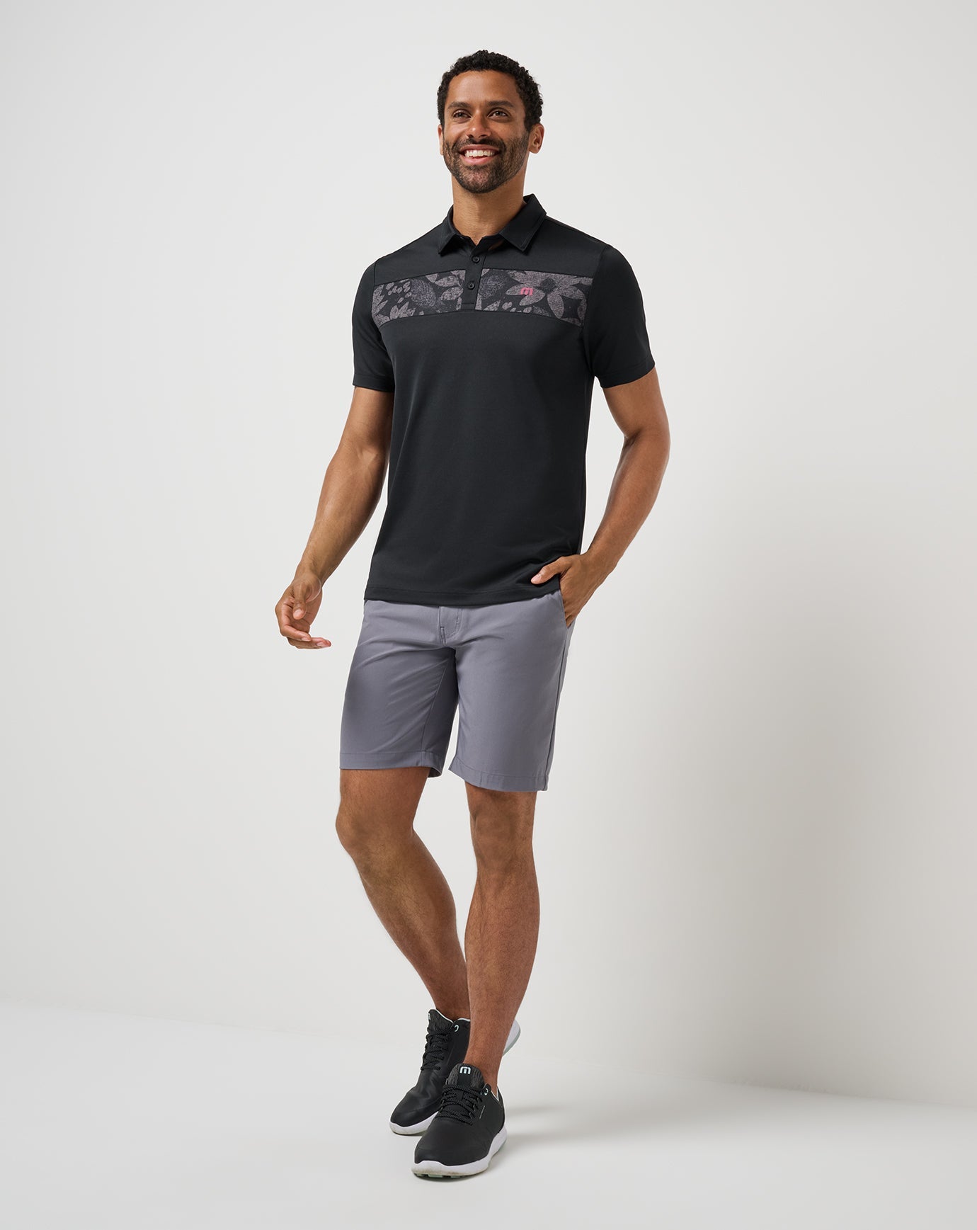 Men|Golf Good Good Chest Stripe Polo