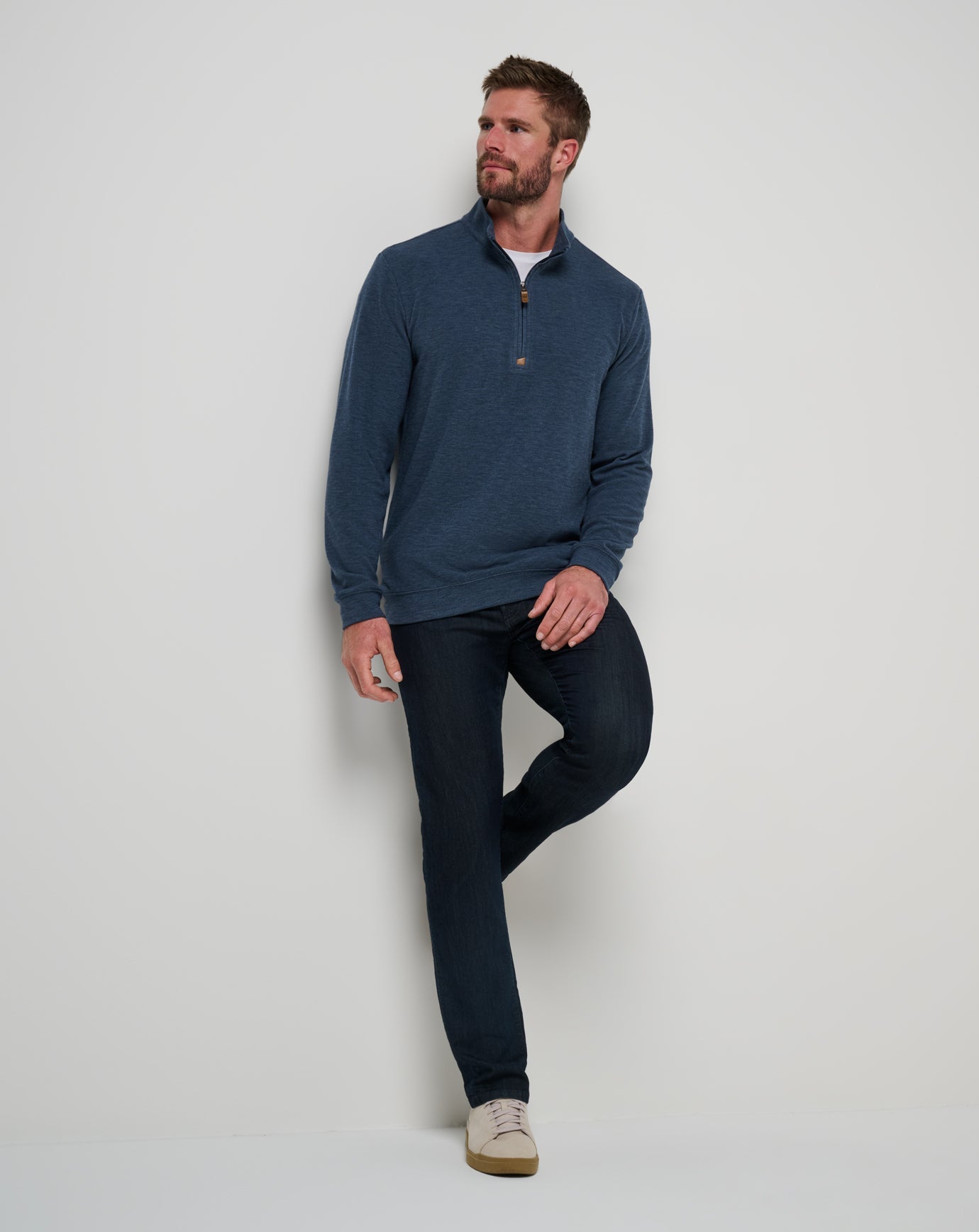 Men Cloud Sweater Quarter Zip