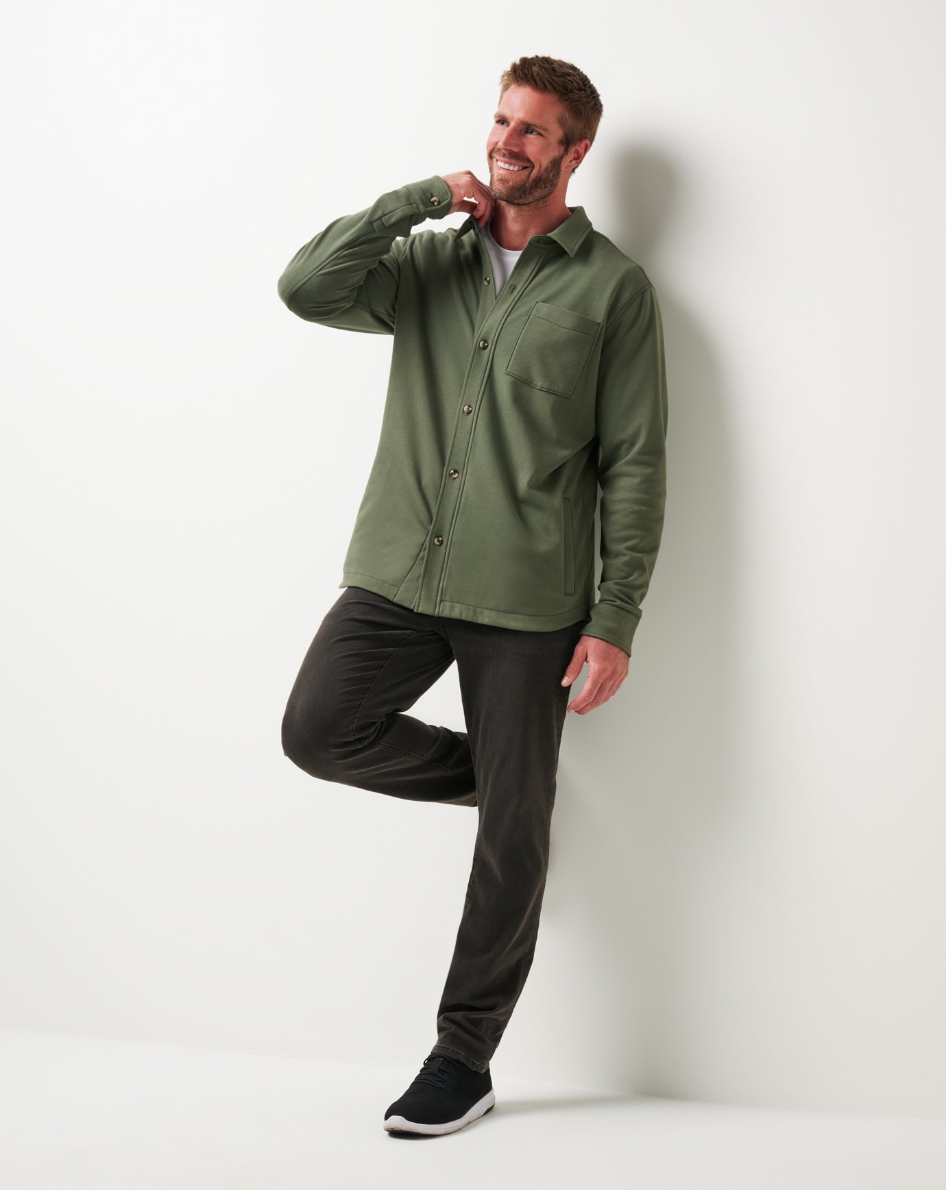 Men Cloud Shirt Jacket