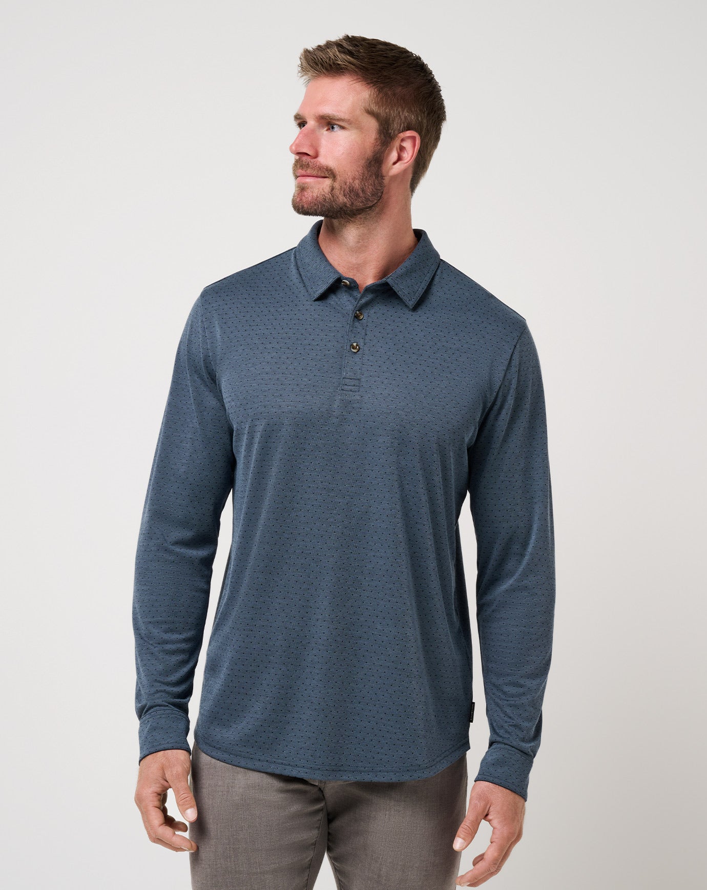 Men Handsome Town Long Sleeve Polo