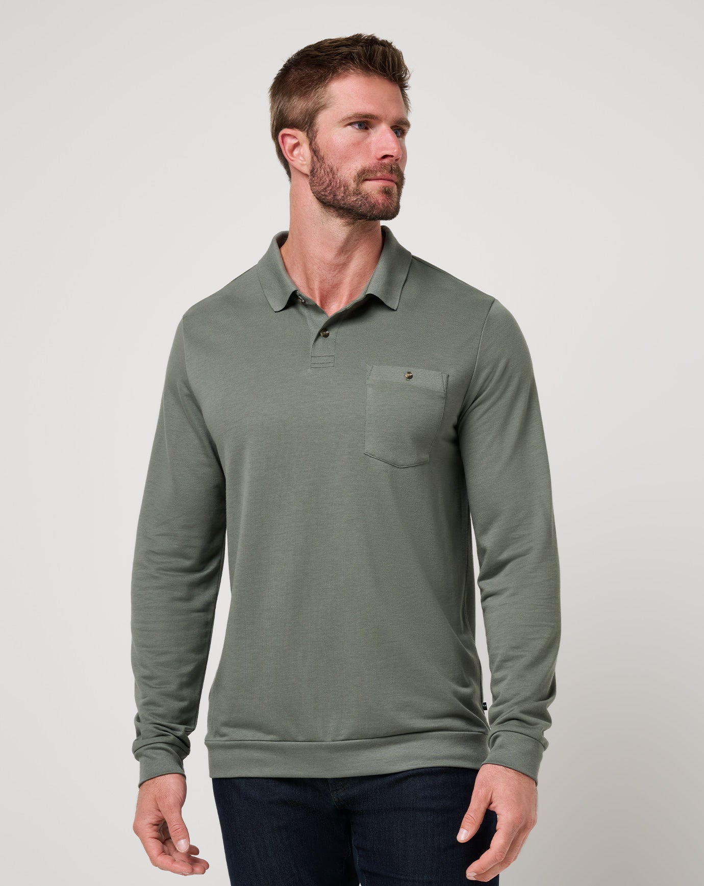 Men December First Long Sleeve Polo