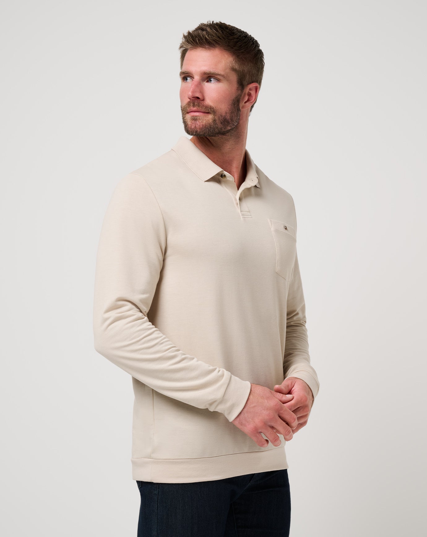 Men December First Long Sleeve Polo