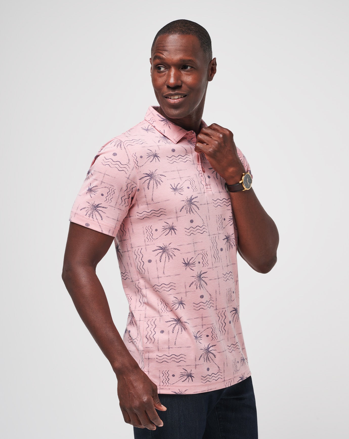 Men Coconut Palm Polo