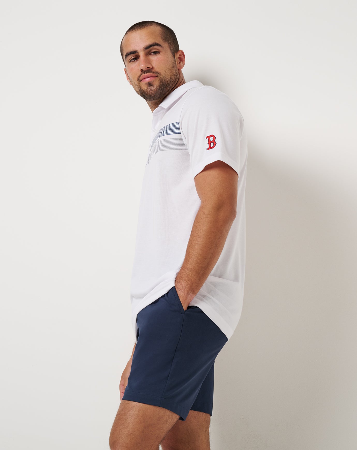 Men|Game Day|New Boston Red Sox Top Recruit Polo