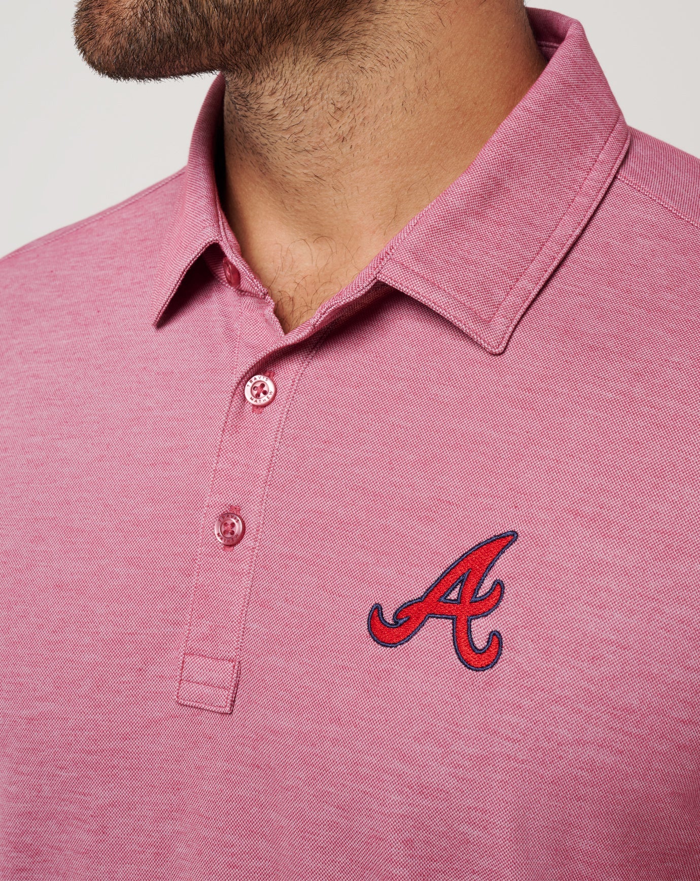 Men|New Atlanta Braves Playoff Pitch Polo
