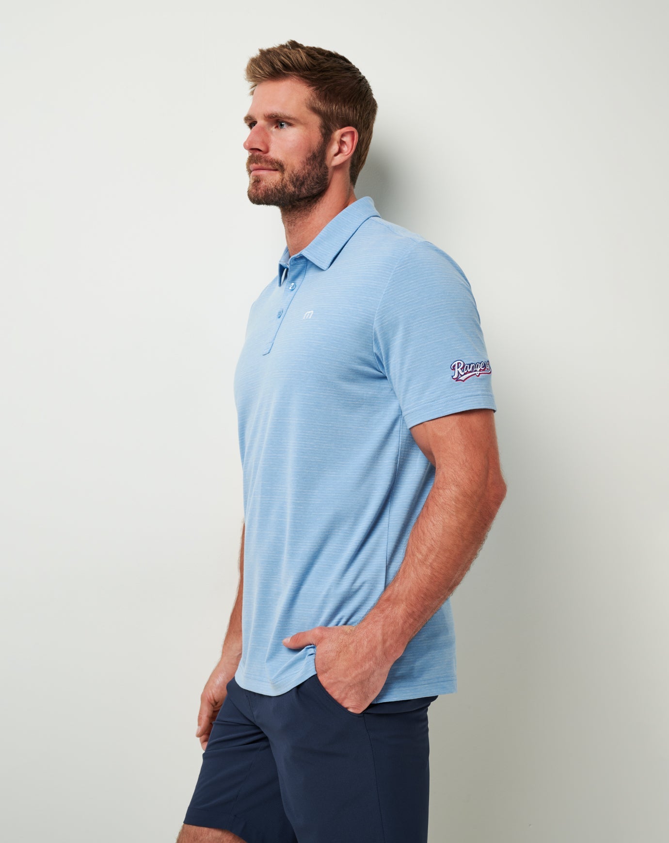 Men|New Texas Rangers The Heater Polo