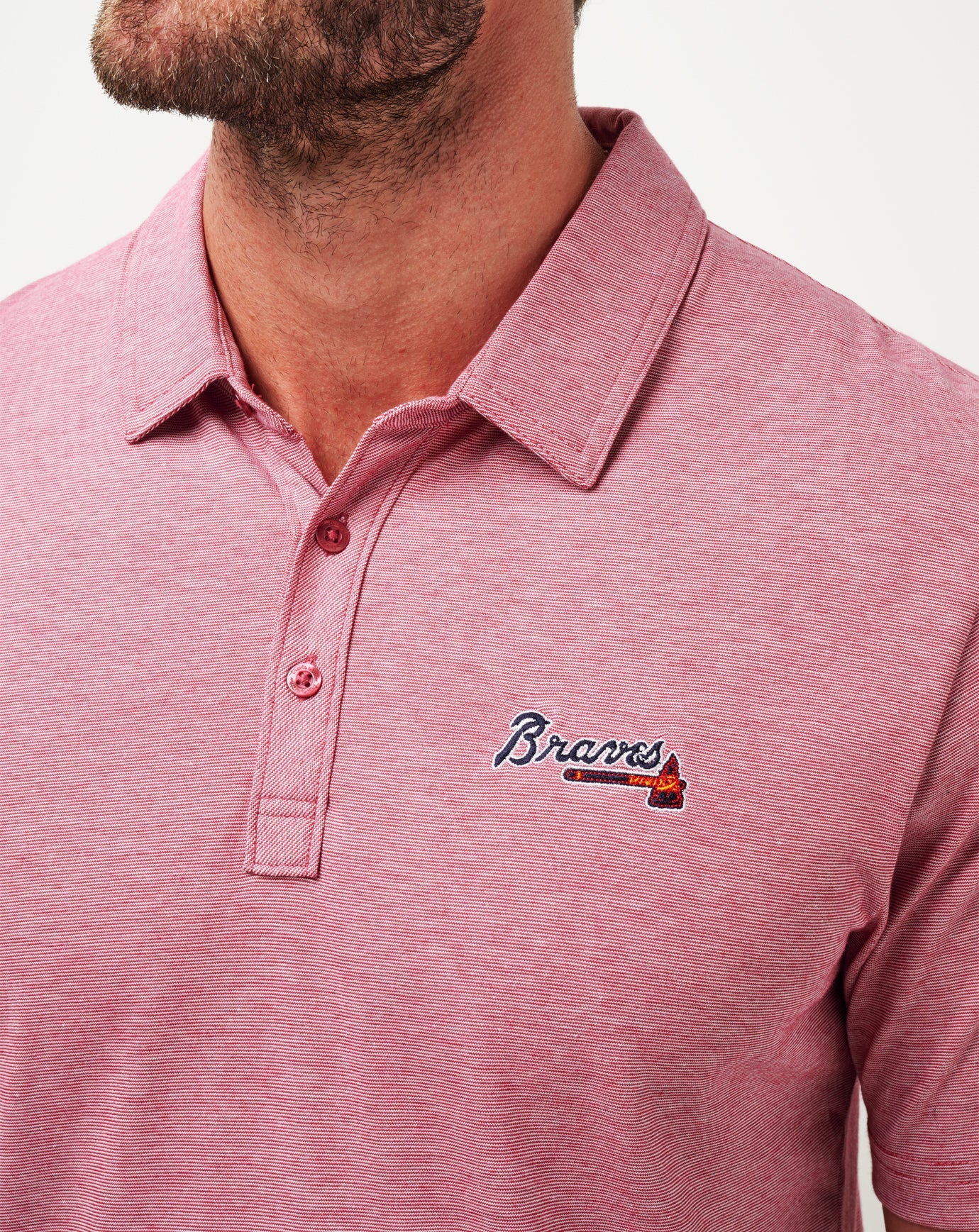 Men|New Atlanta Braves The Zinna Polo