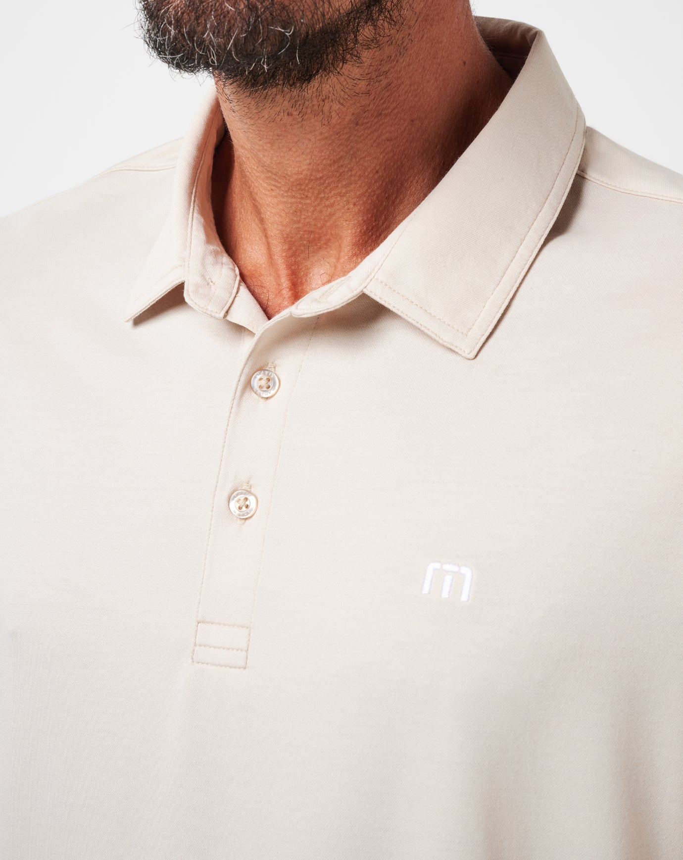 Men Featherweight Long Sleeve Polo