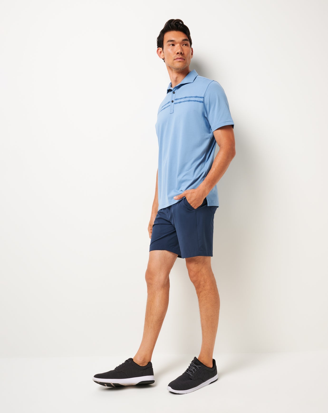 Men Sunbeam Chest Stripe Polo