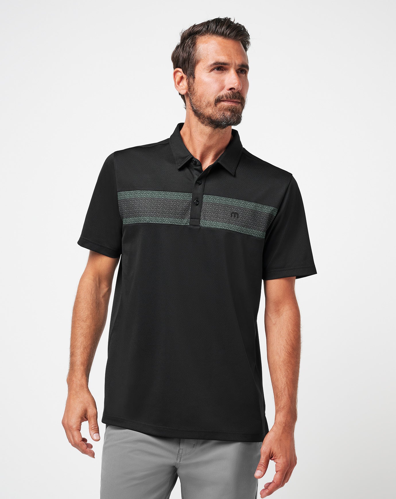Men|Golf Good Good Chest Stripe Polo