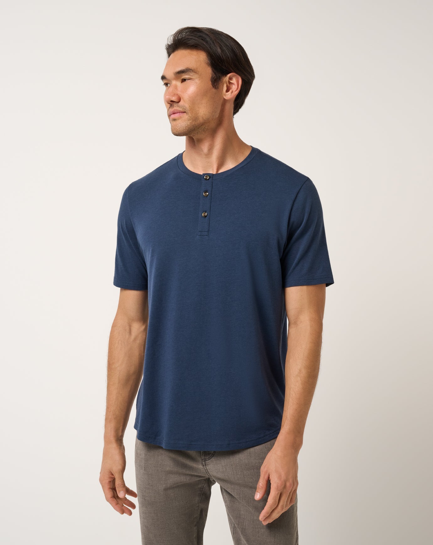 Men Cloud Henley Tee