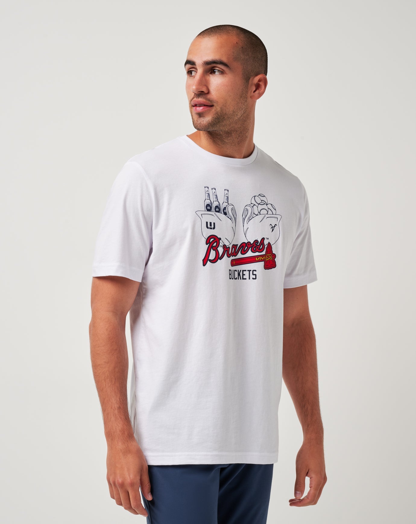 Men|New Atlanta Braves Strike One Tee