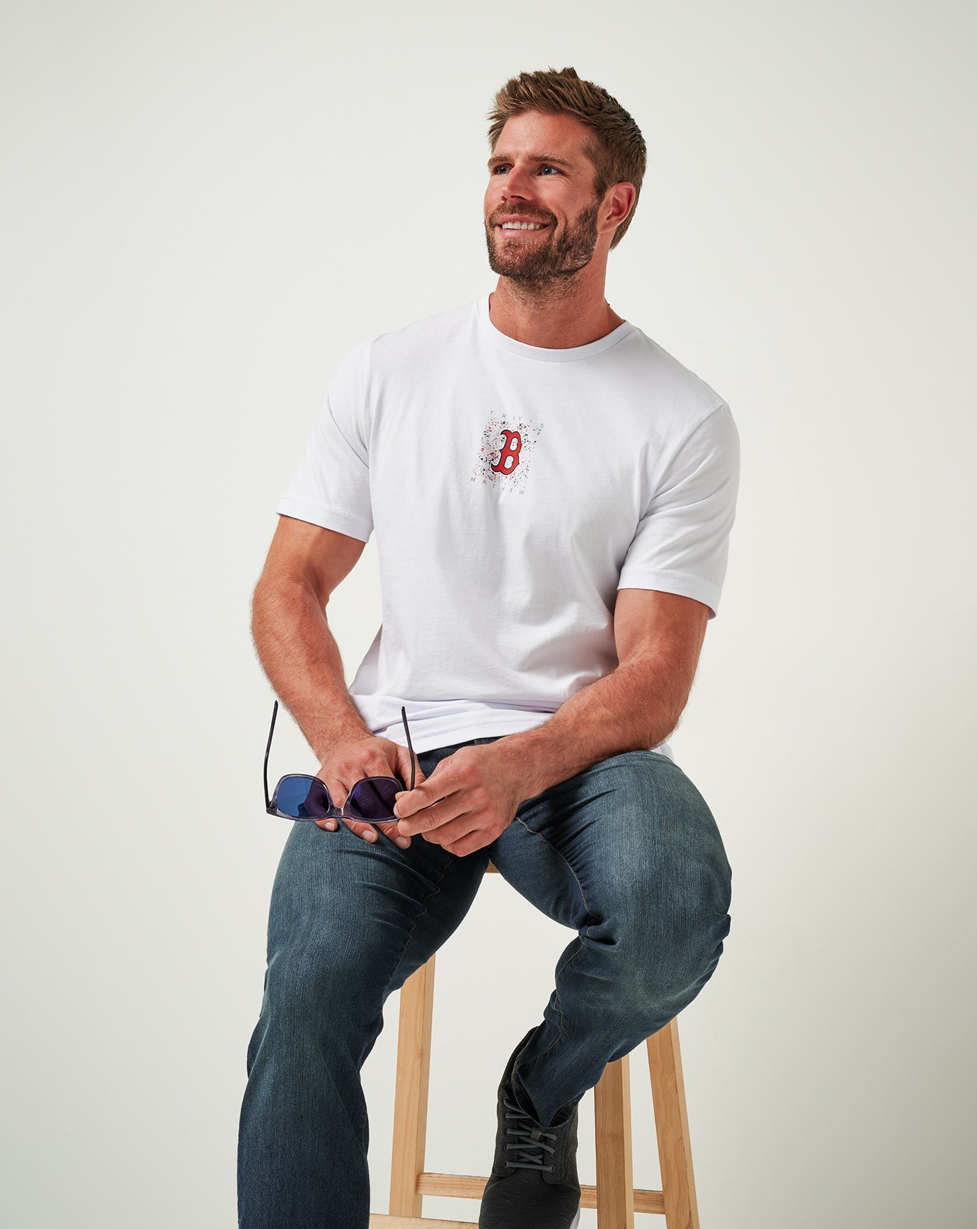 Men|Game Day|New Boston Red Sox In The Dugout Tee