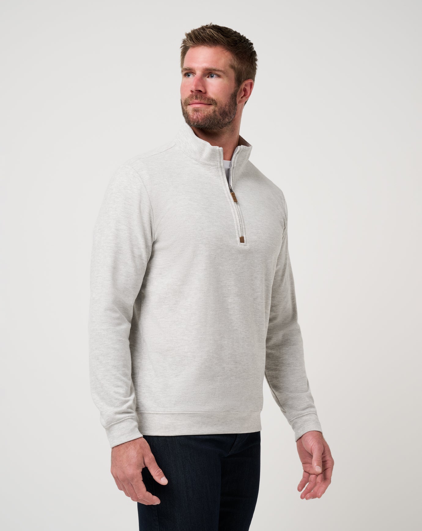 Men Cloud Sweater Quarter Zip