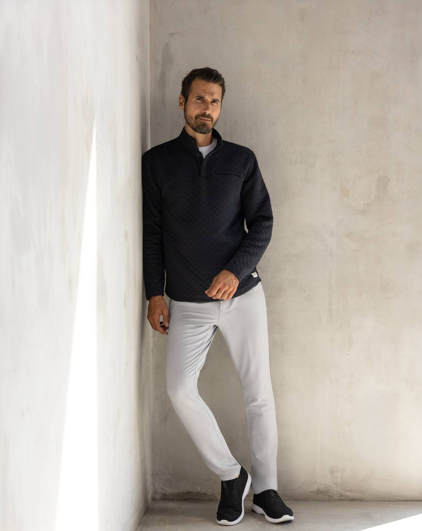 Men Transatlantic Quarter Zip