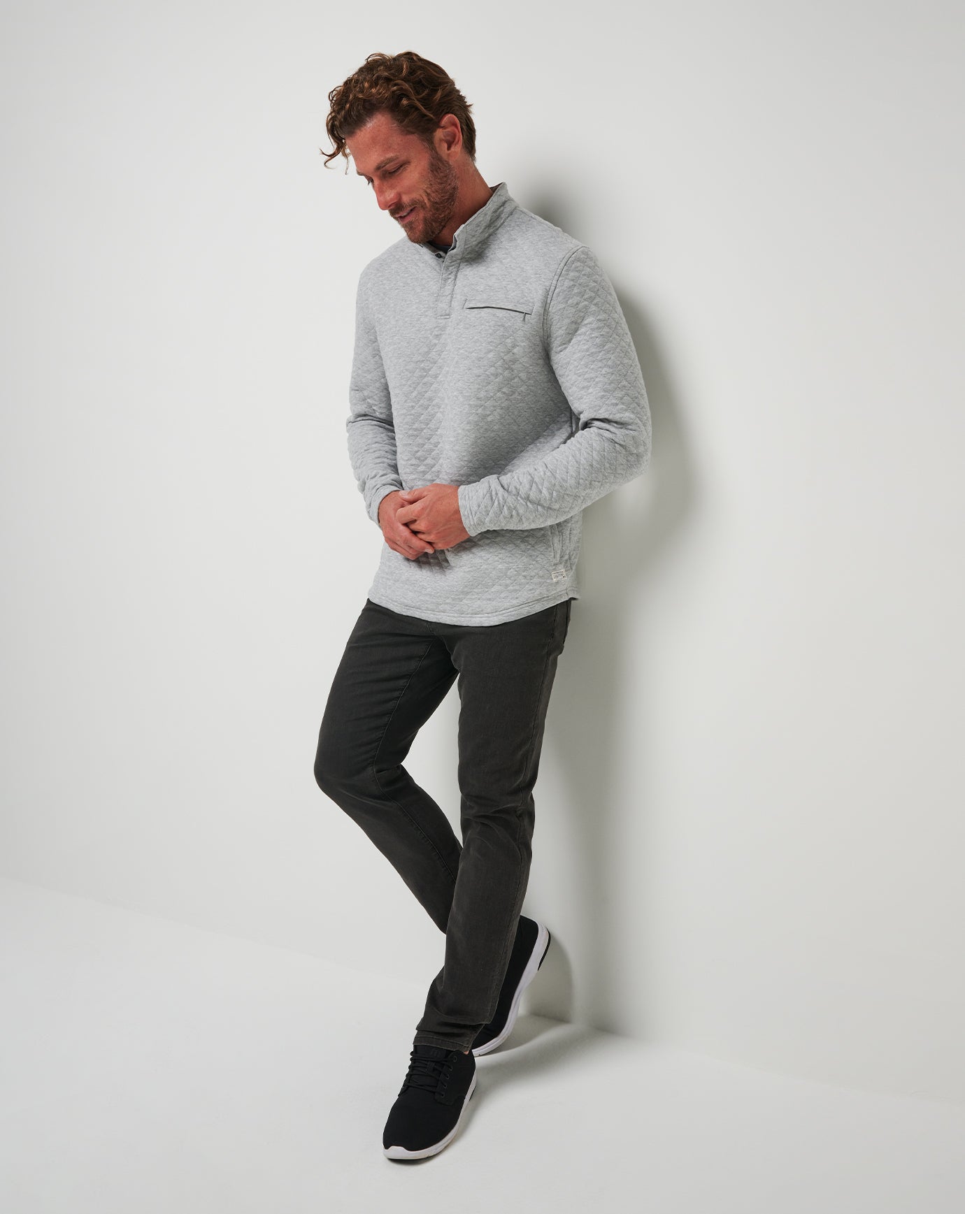 Men Transatlantic Quarter Zip