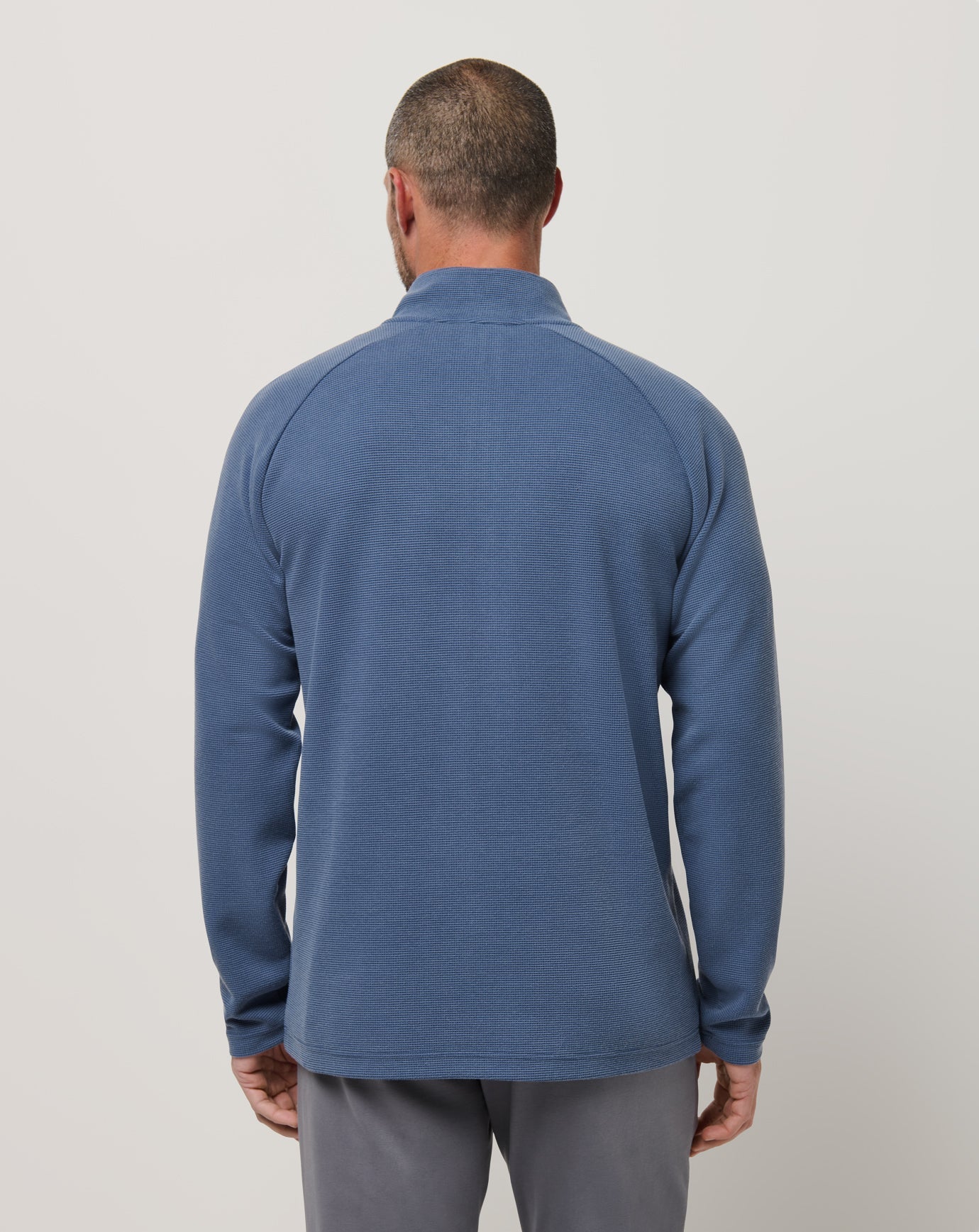 Men|Golf Performance Waffle Quarter Zip