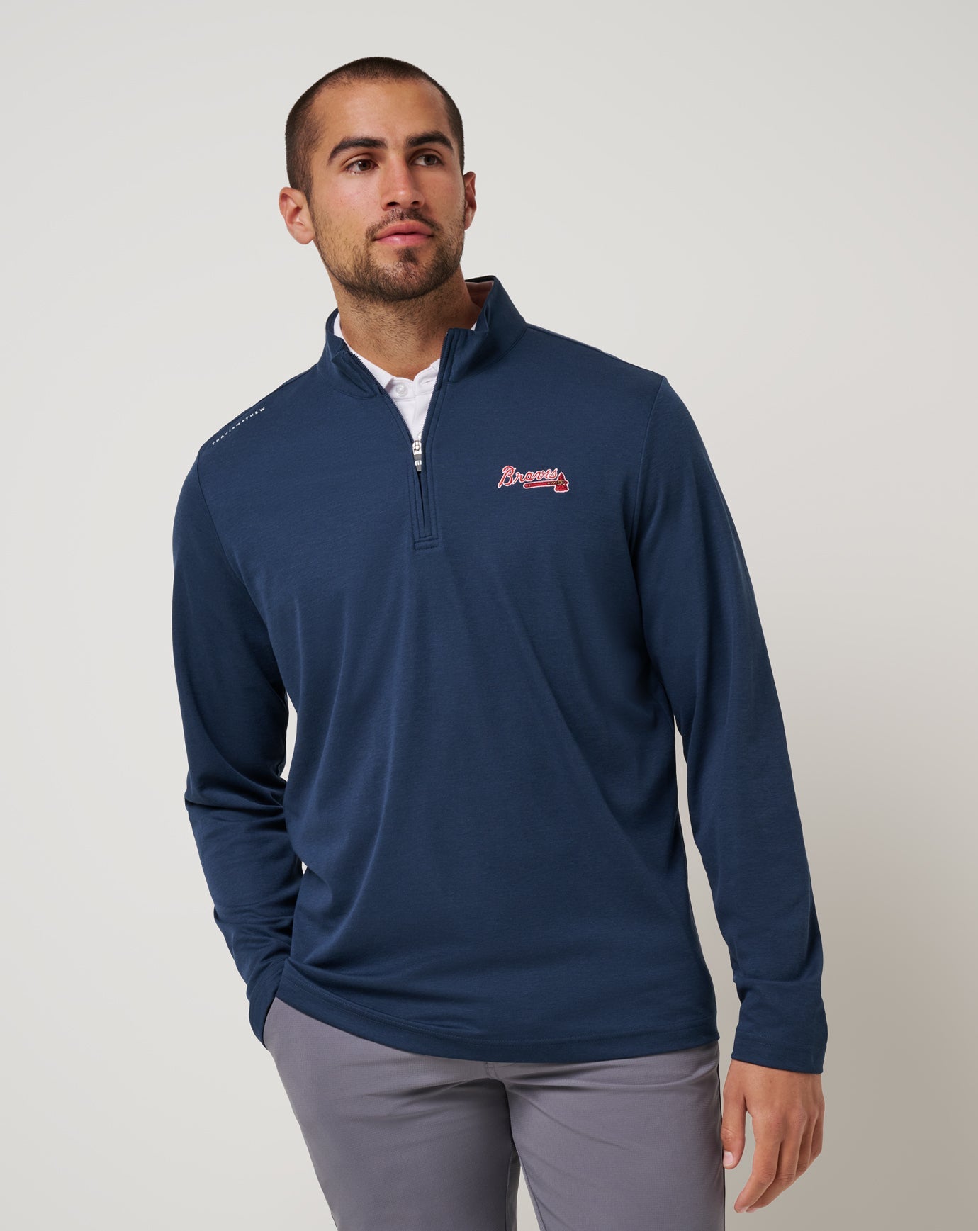 Men|New Atlanta Braves Time To Tailgate Quarter Zip