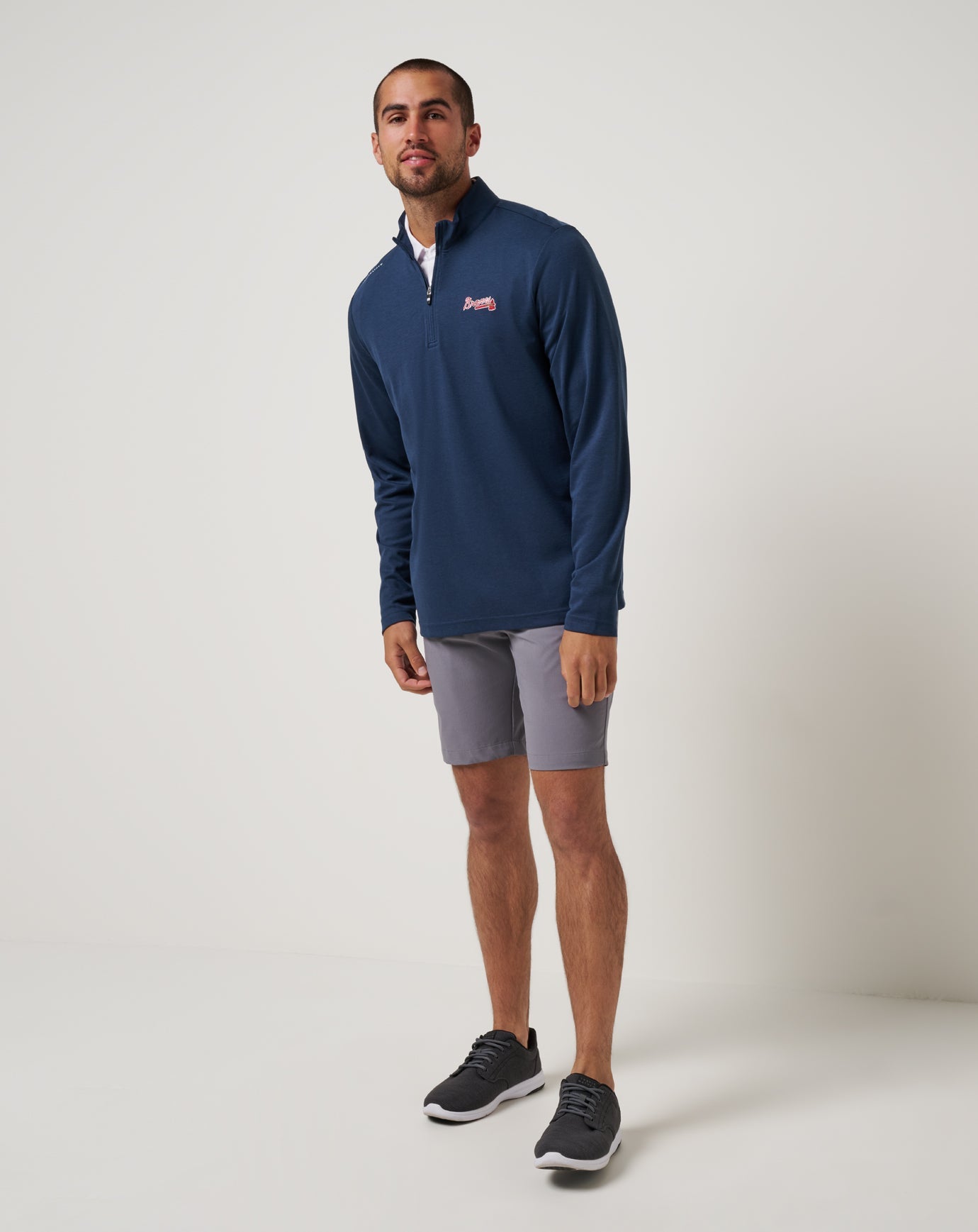 Men|New Atlanta Braves Time To Tailgate Quarter Zip