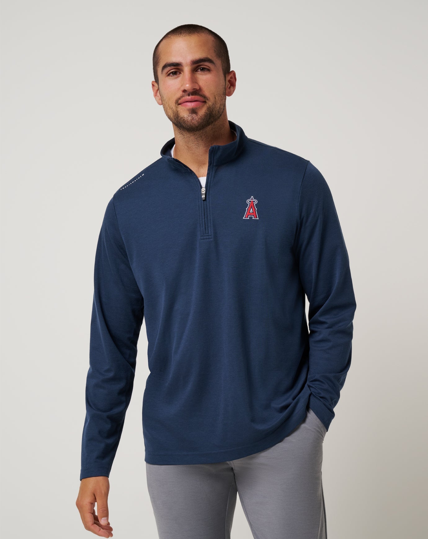 Men|New Los Angeles Angels Time To Tailgate Quarter Zip