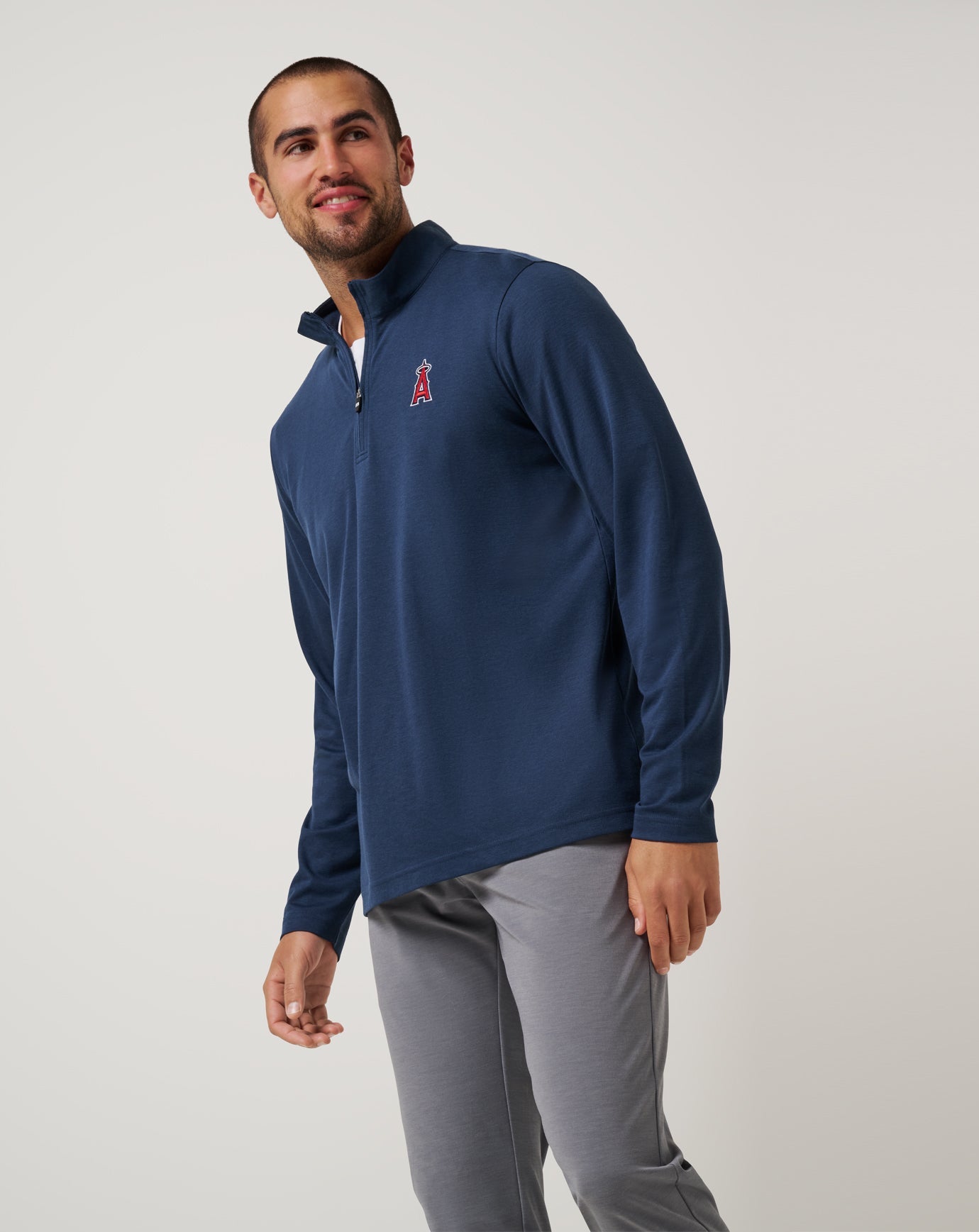 Men|New Los Angeles Angels Time To Tailgate Quarter Zip