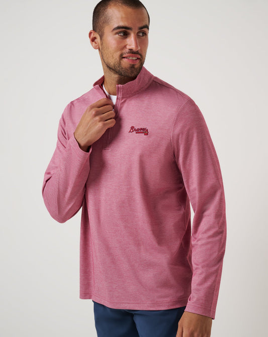 Men|New Atlanta Braves Time To Tailgate Quarter Zip
