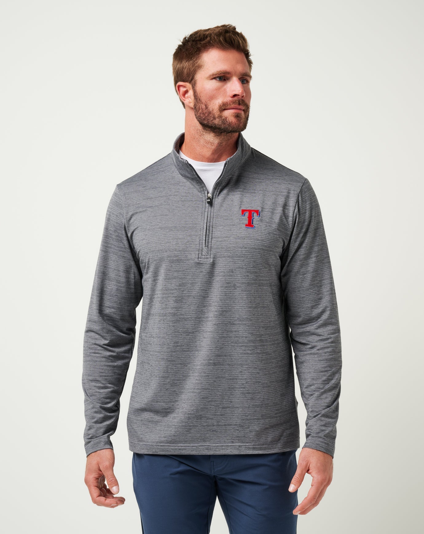 Men|New Texas Rangers The Heater Quarter Zip