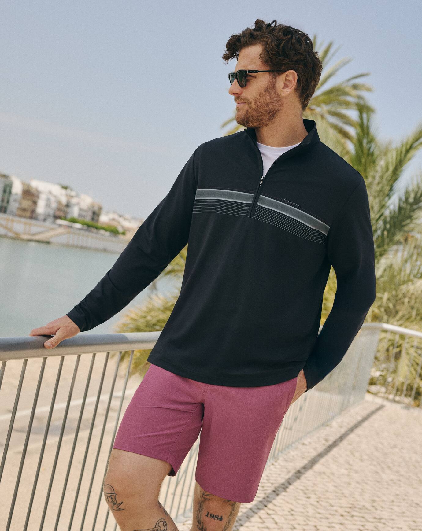 Men|Golf Nautical Adventure Quarter Zip