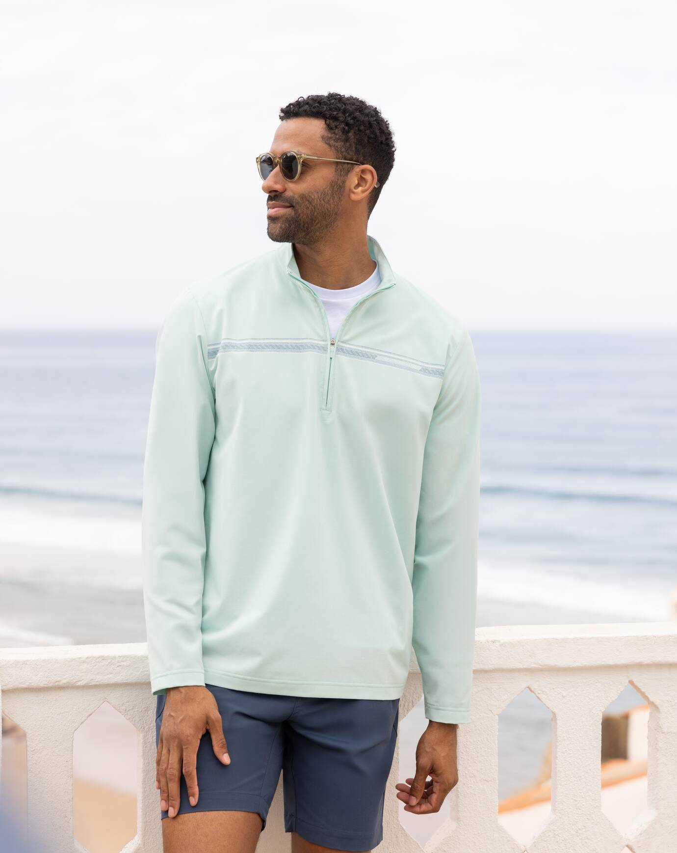 Men|Golf On The Map Quarter Zip