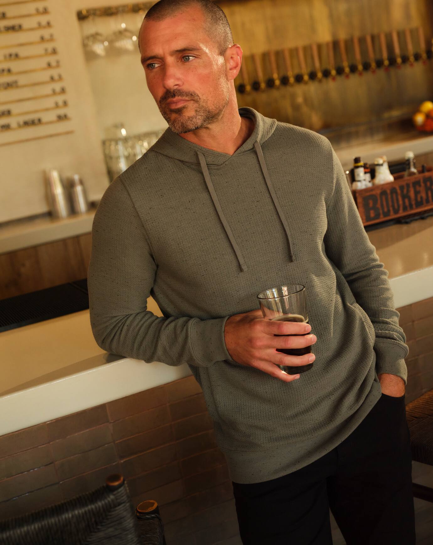 Men Cloud Waffle Hoodie