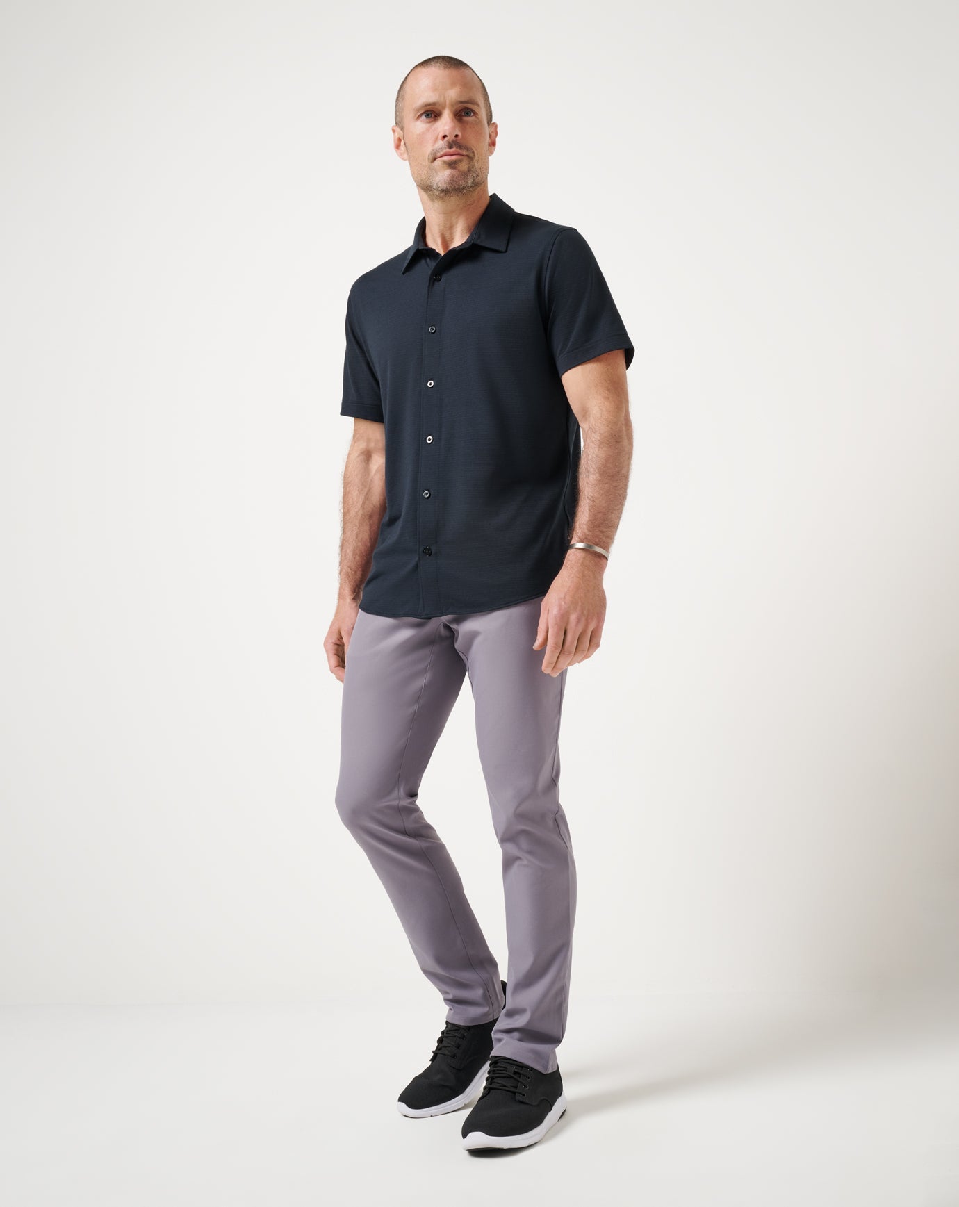 Men The Heater Button-Up