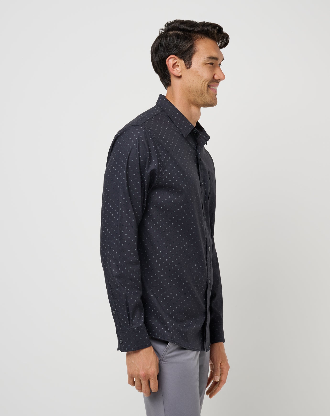 Men Techwoven Tidbits Button-Up