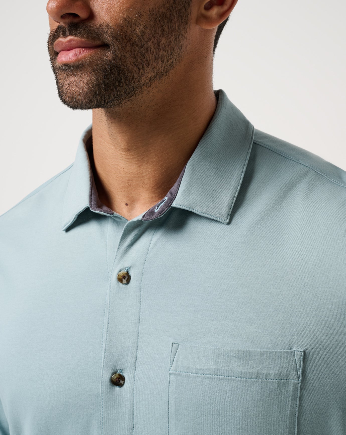 Men Comfortknit TM Social Club Button-Up