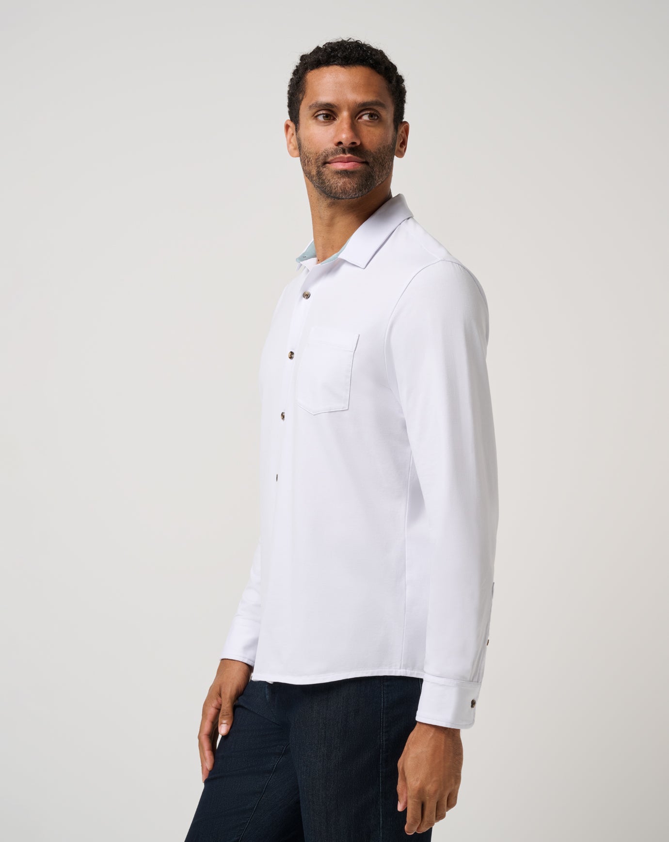 Men Comfortknit TM Social Club Button-Up
