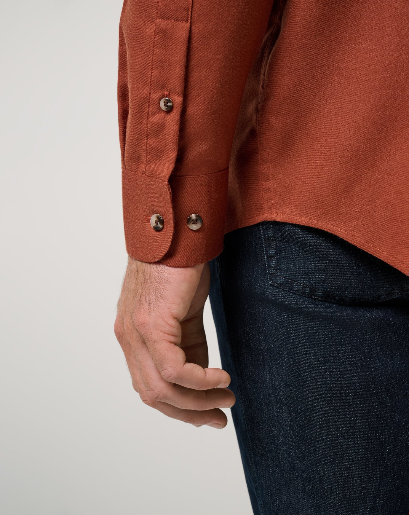 Men Cloud Flannel Button-Up