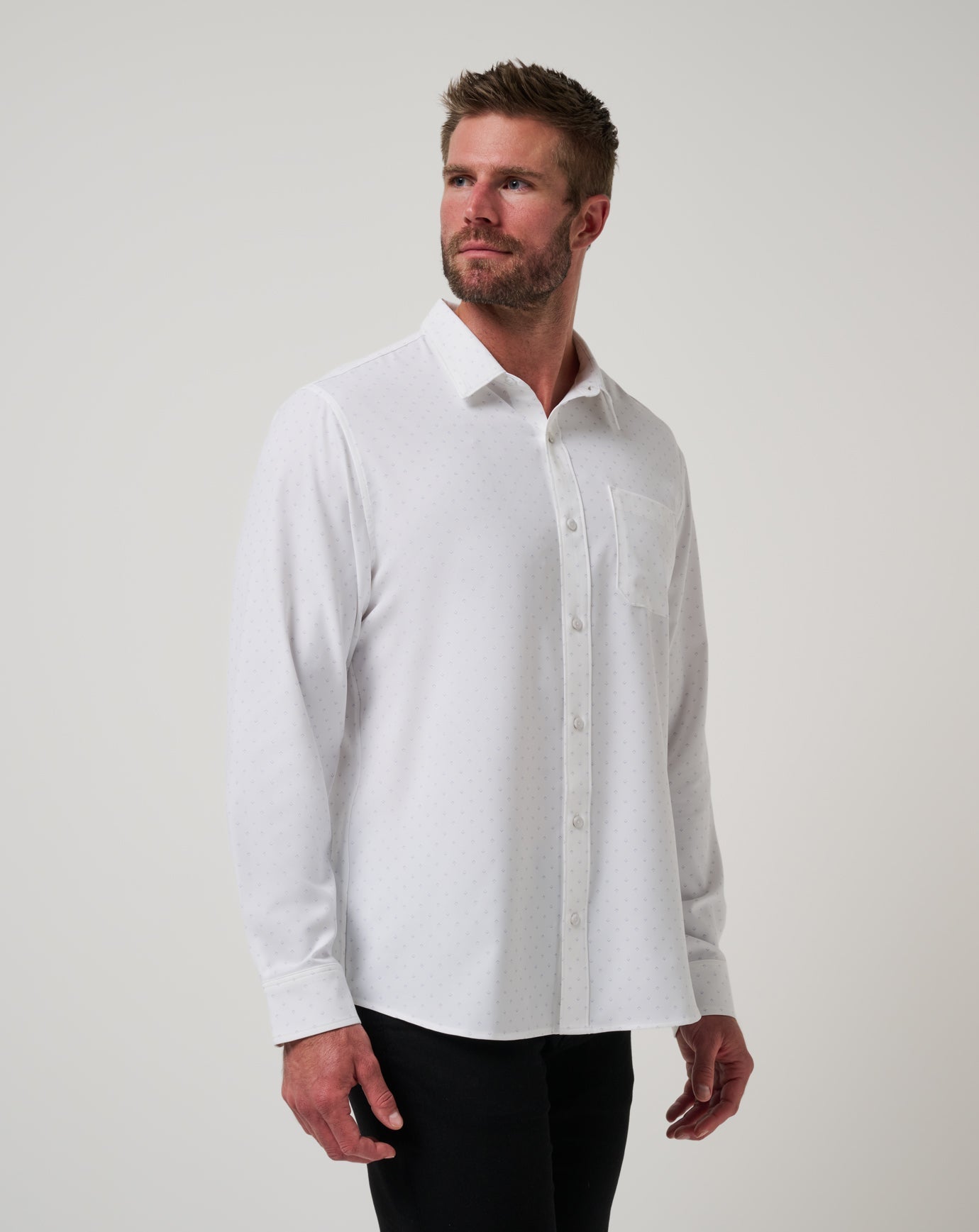 Men Techwoven Tidbits Button-Up
