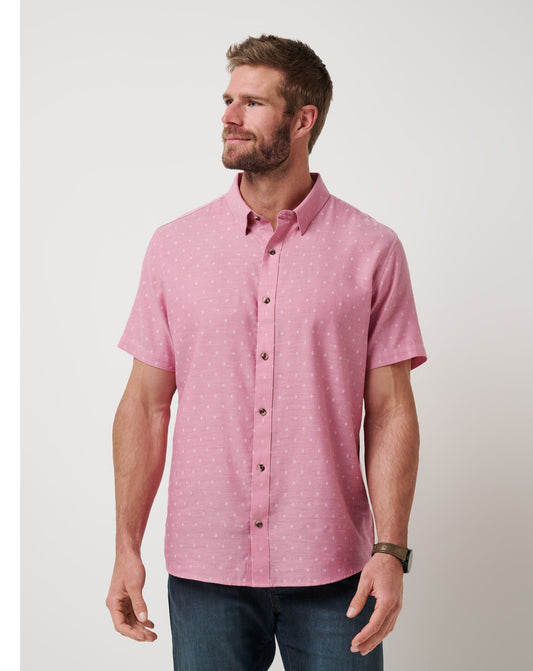Men Early Check In Button-Up