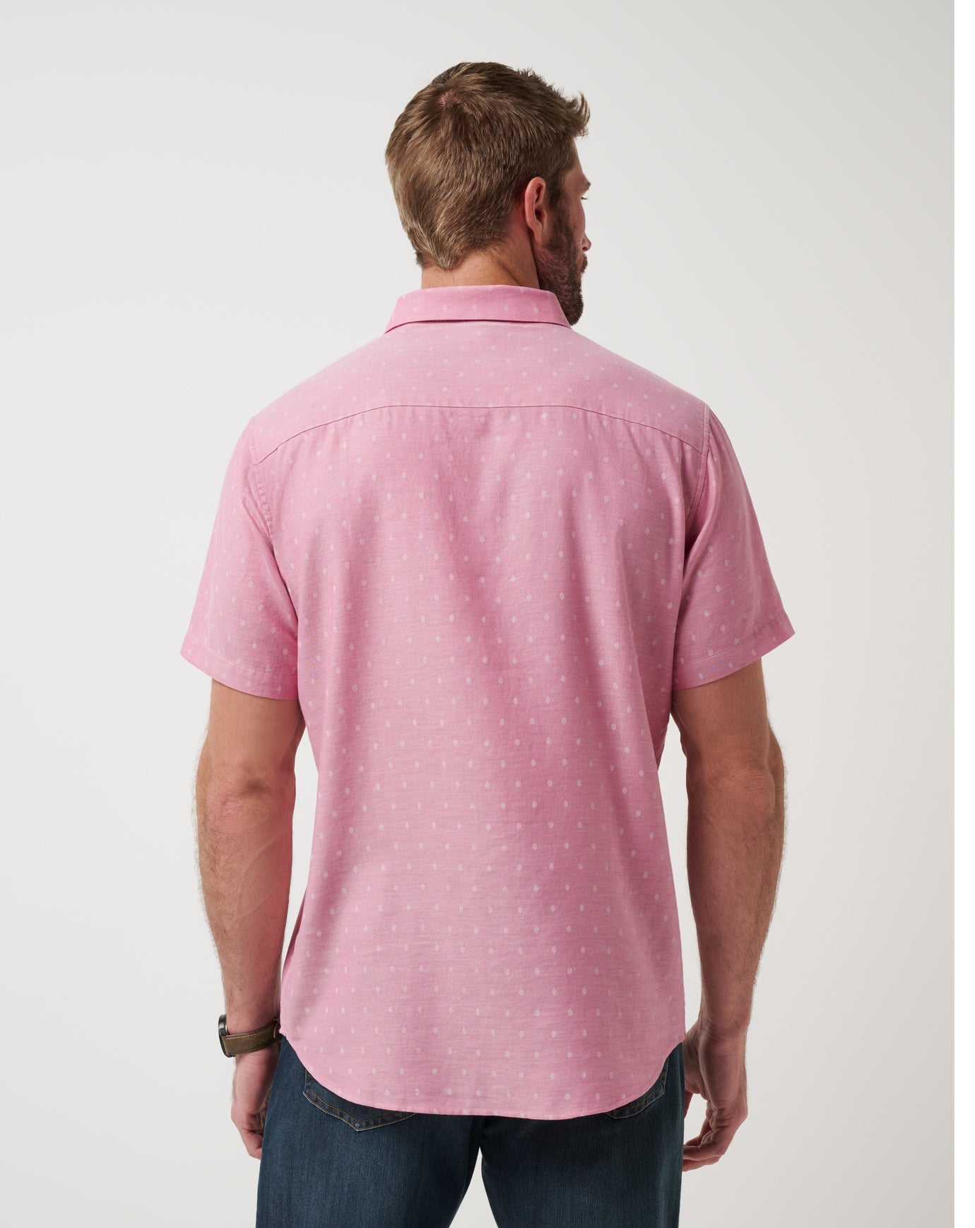 Men Early Check In Button-Up
