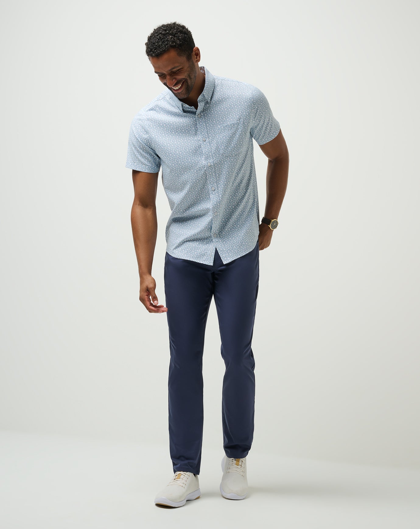 Men Techwoven Country Mile Button-Up