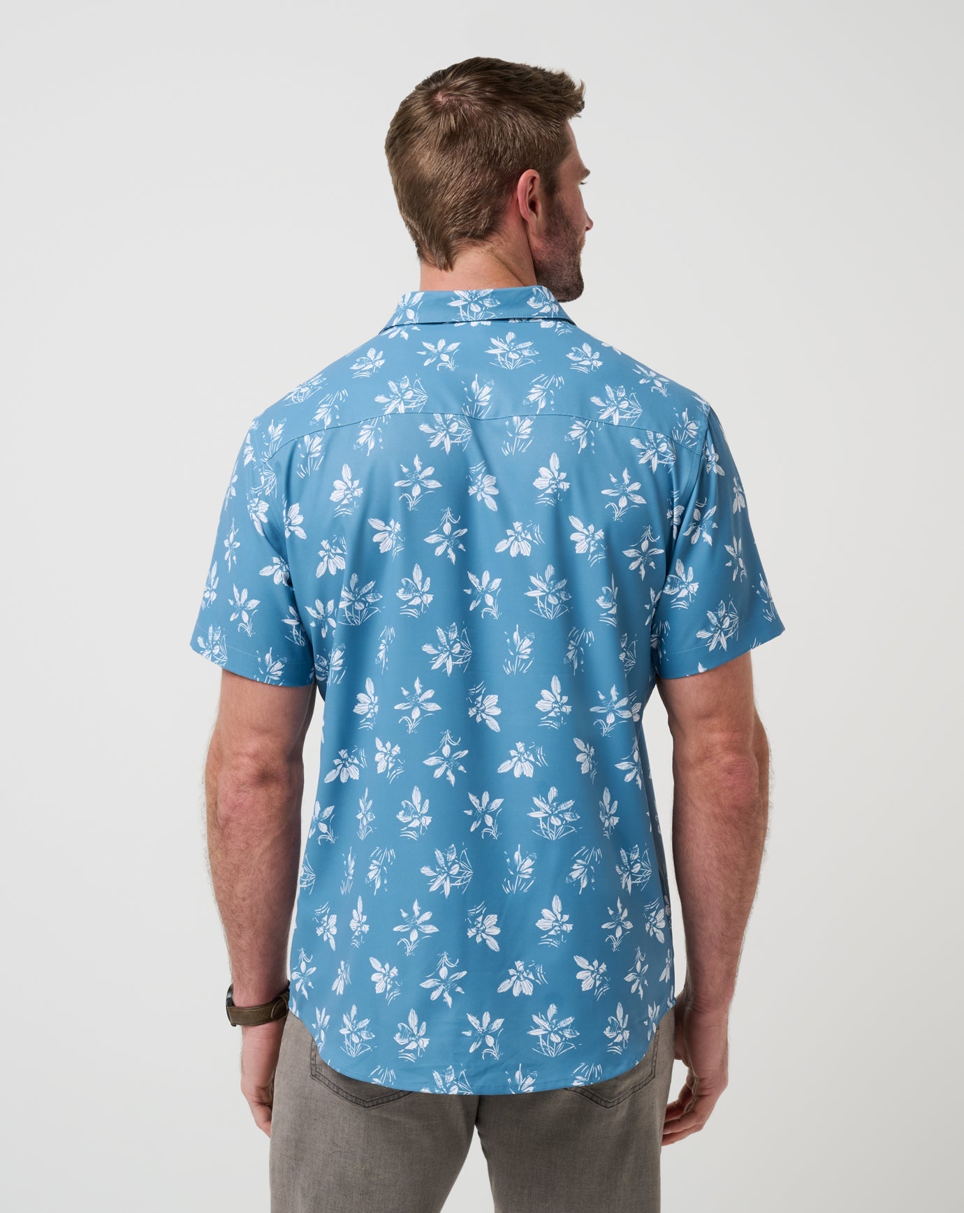 Men Techwoven Seamate Button-Up
