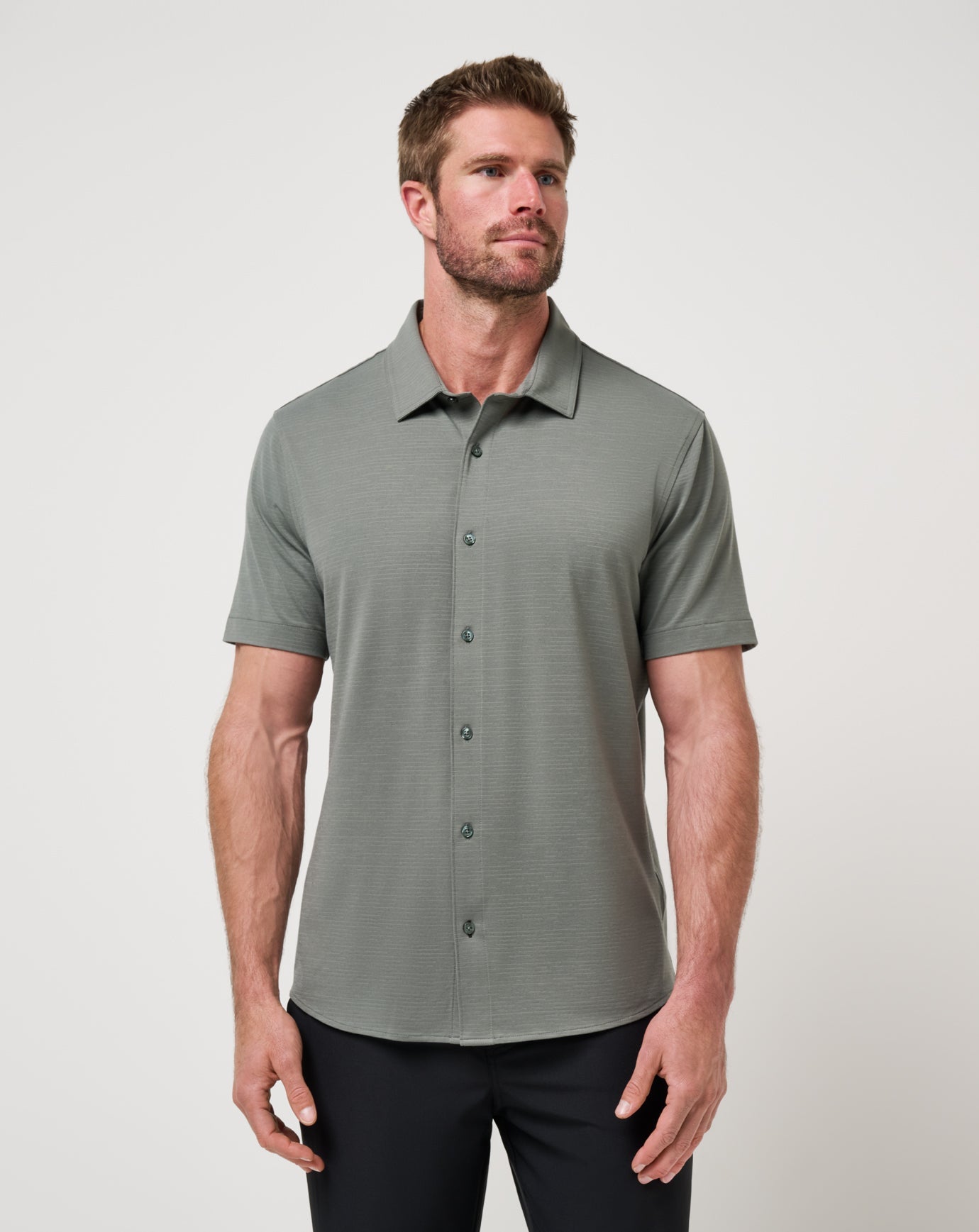 Men The Heater Button-Up
