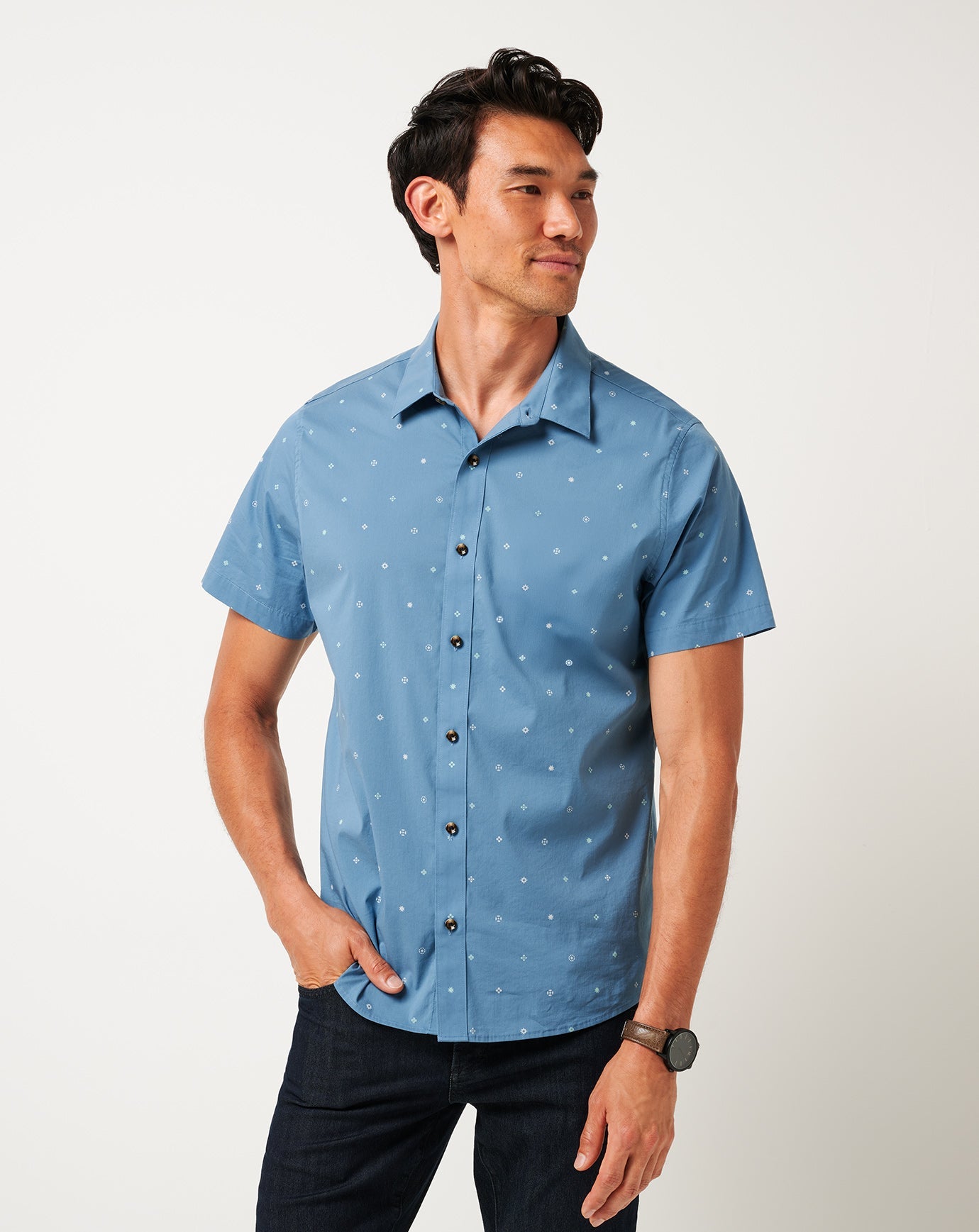 Men Per Aspera Button-Up