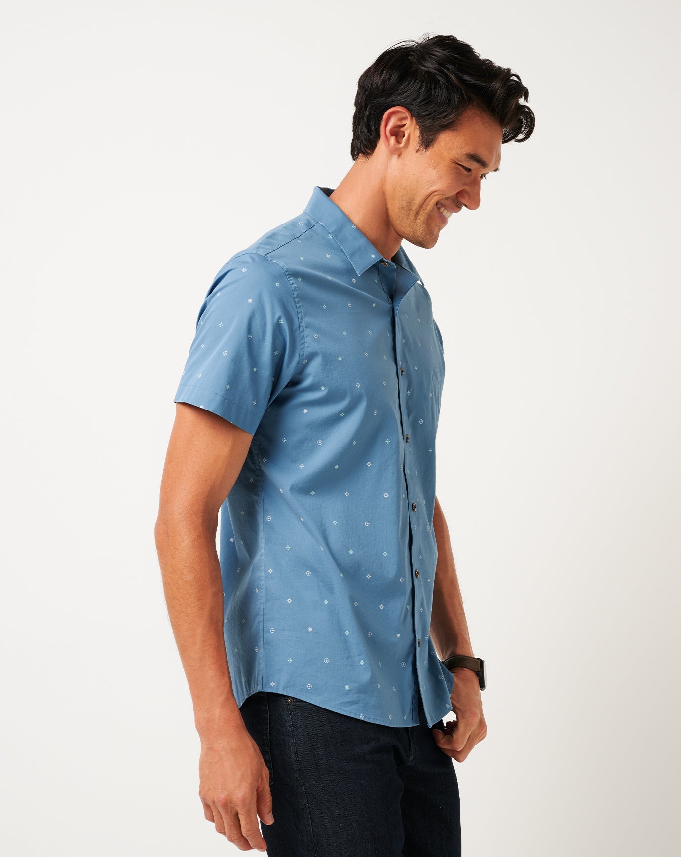 Men Per Aspera Button-Up