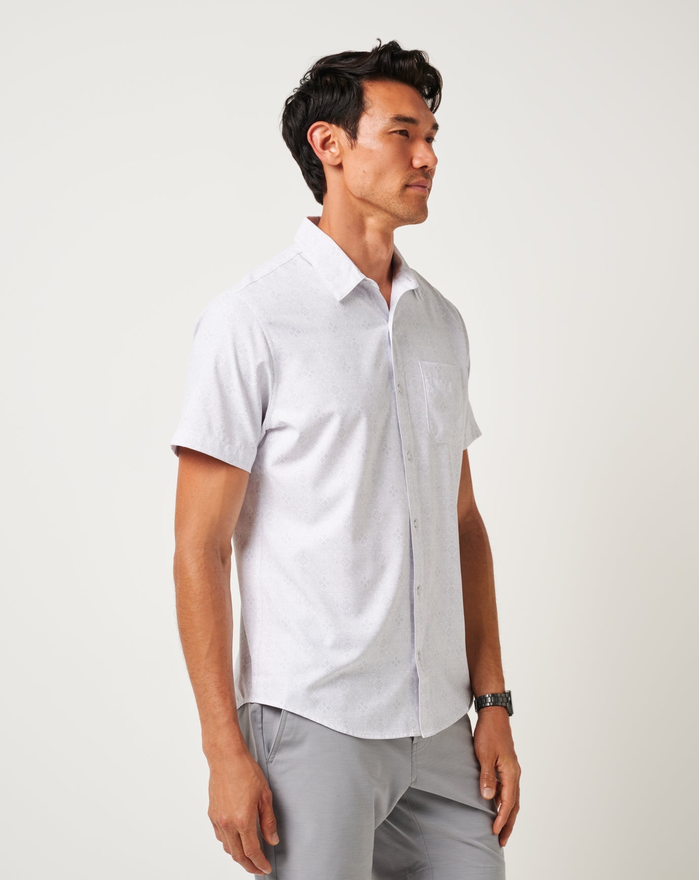 Men Techwoven Acropolis Button-Up