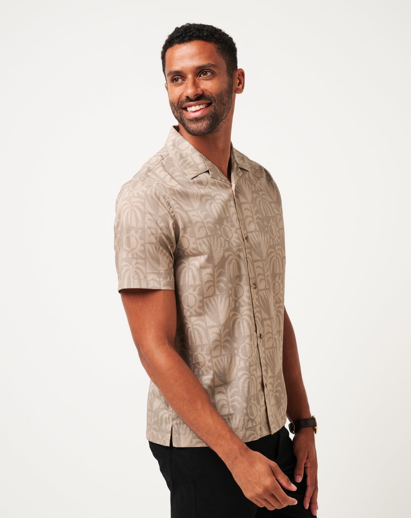 Men Desert Sun Button-Up