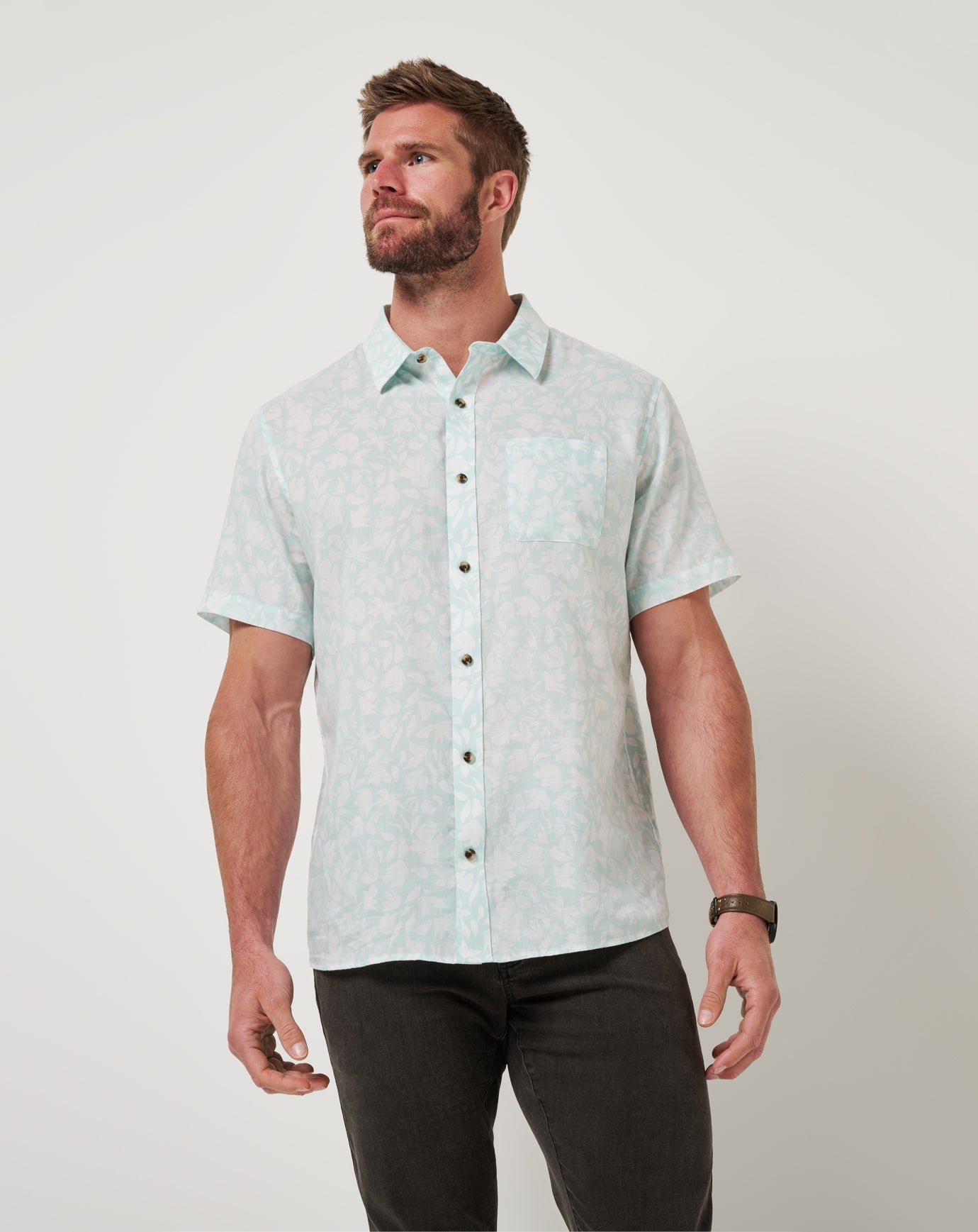 Men Double Room Button-Up