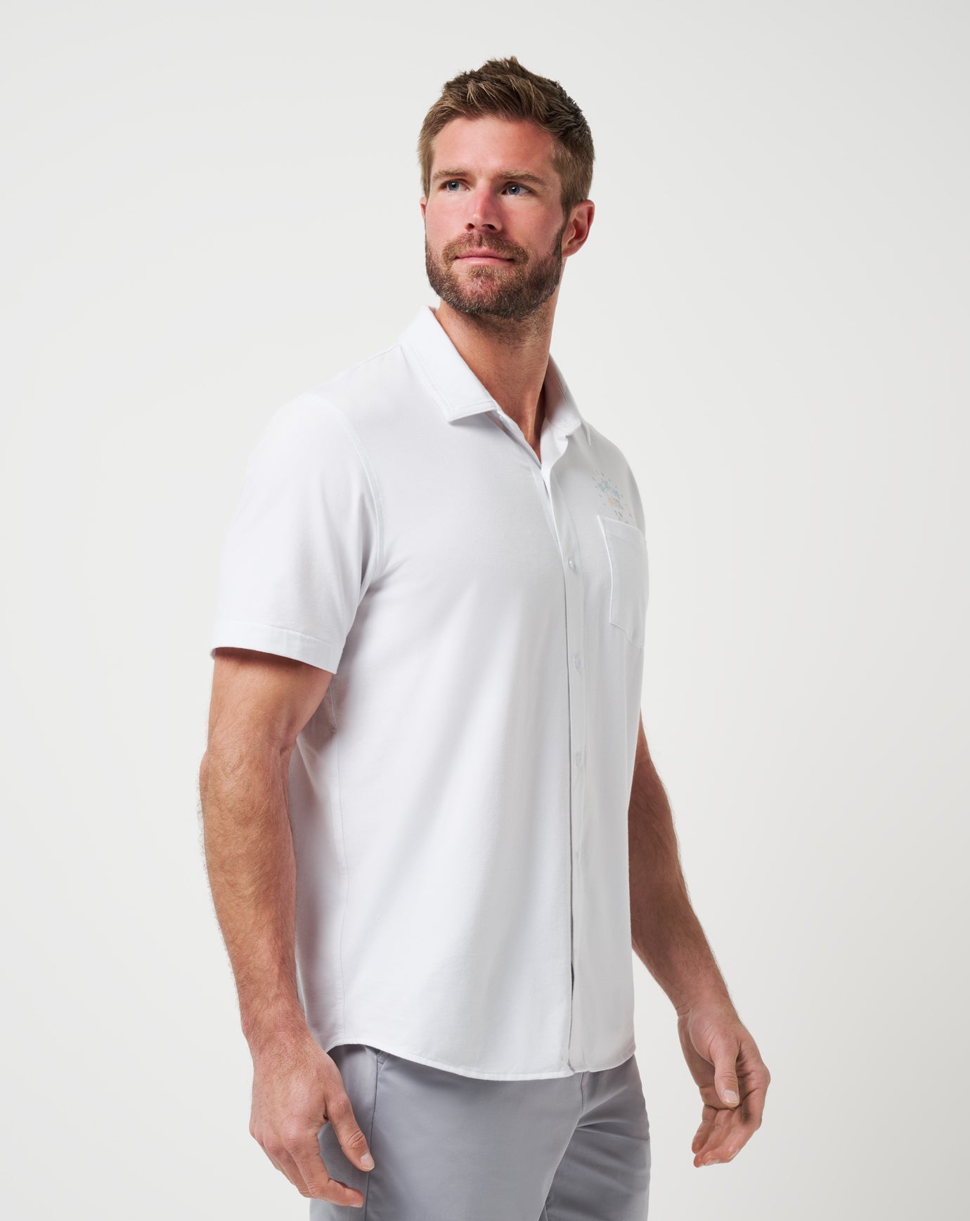 Men Poolside Pitcher Button-Up