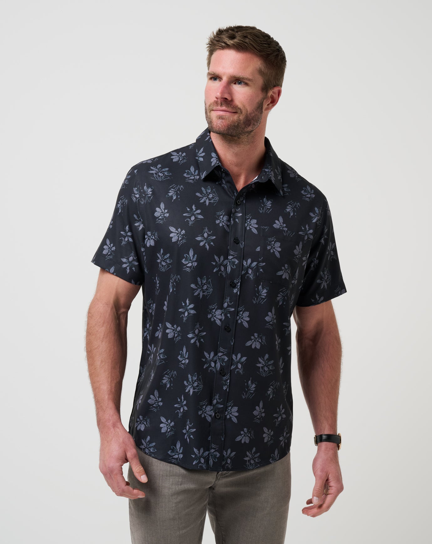 Men Techwoven Seamate Button-Up