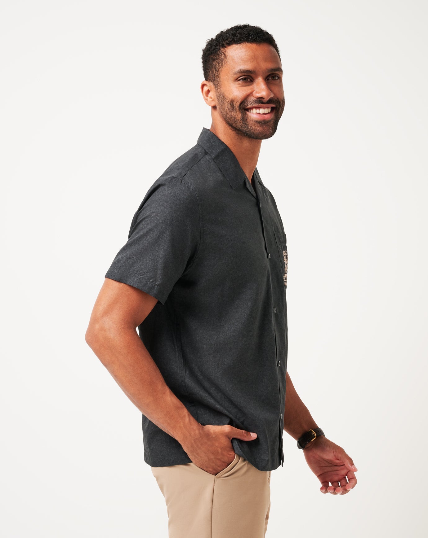 Men Lost Cave Button-Up