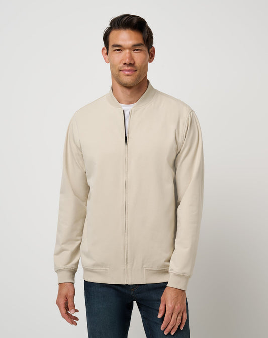 Men Stretchknit Bomber Jacket